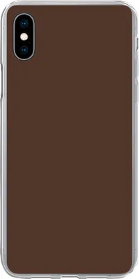 Produktbild von MuchoWow® Handyhülle Schutzhülle Hülle für Telefoonhoesje iPhone Xs Braun - Dunkel - Farben Silikon Softcase Handy Hülle - Handytasche