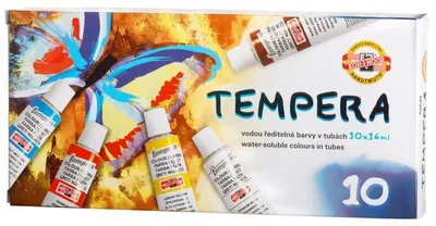 Produktbild von Temperafarben 10er Set  - 10 x 16 ml