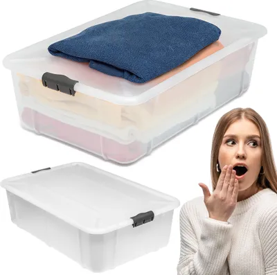 Produktbild von Aufbewahrungsbox Mit Deckel Kunststoffbehälter Container 29 L Kunststoff
