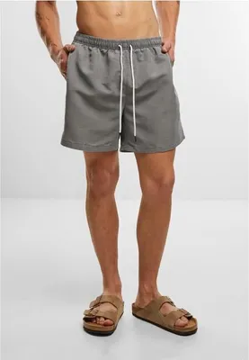 Produktbild von Urban Classics Badeshort Herren Washed Swim Shorts dunkelgrau M