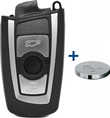 Produktbild von Auto Schlüssel Smartkey Funk Fernbedienung Sender 3 Tasten Gehäuse + CR2450 Batterie kompatibel mit BMW