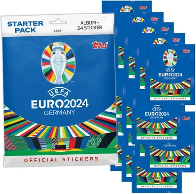 Produktbild von UEFA EURO 2024 Germany - Sammelsticker - 1 Starter Pack + 20 Tüten