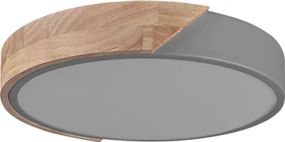 Obrázek produktu pro BELIANI Stropní svítidlo bílé světlé dřevo kovové akrylové integrované LED světlo kulaté dekorativní moderní osvětlení