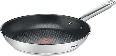 Produktbild von Tefal H81206, Allzweckpfanne, Schwarz, Edelstahl, Edelstahl, Titan, Glas, 250 °C