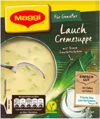Produktbild von Maggi für Genießer Lauch Creme Suppe mit natürlichen Zutaten 51g
