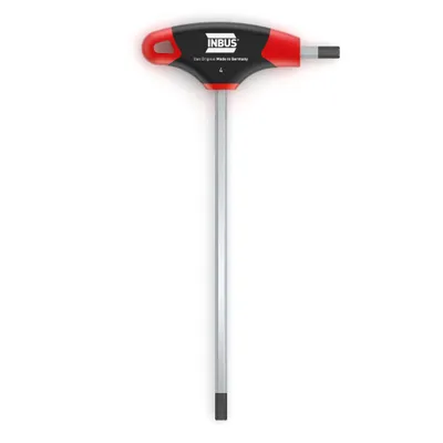 Produktbild von INBUS® Innensechskantschlüssel Schraubendreher mit T-Griff HybridTouch - Schlüsselweite: 4 mm - Klingenlänge: 125 mm