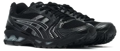 Produktbild von Kaufen Sie den ASICS GEL-KAYANO 14 Black Pure Silver bei Kicksshop. Sportlicher schwarz-silberner Sneaker mit GEL-Dämpfung und Retro-Running-Design.