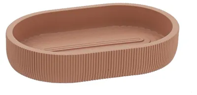 Immagine prodotto di TENDANCE | Portasapone - rosa - Accessori da bagno - scanalato - in poliresina