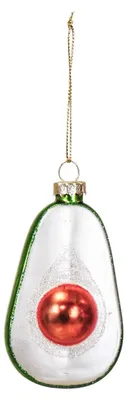 Obrázek produktu pro Vánoční ozdoba – Avokádo – Sklo – Zelená – 5,5 x 4 x 9,5 cm