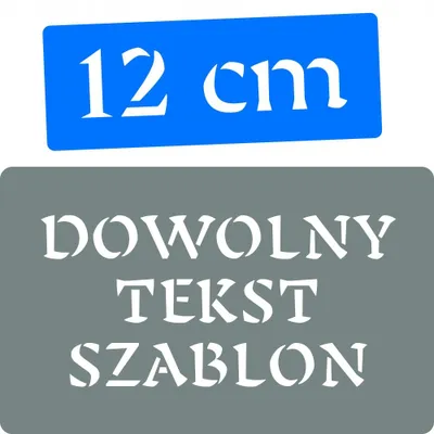 Produktbild von Decorello Text Schablone Buchstaben Höhe 12cm Individualisierbar