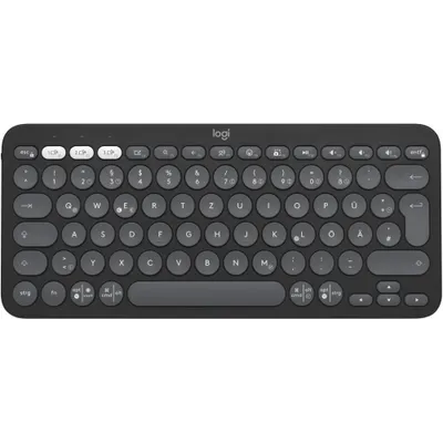 Image de Logitech Pebble Keys 2 K380s - Tastatur - kabellos - Bluetooth LE - QWERTZ - Deutsch - Tonal Graphite (920-011795)
