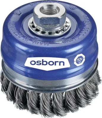 Image de Brosse boisseau Acier d. M14 100x0,50mm dentée. Osborn