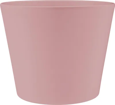 Produktbild von Leni Vasa Blumentopf Keramik Übertopf rund konisch Ø 27cm Rosenholz/Rosé matt Hydrokultur Pflanztopf für Zimmerpflanzen Outdoor Indoor
