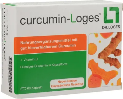 Produktbild von CURCUMIN-LOGES Kapseln 60St PZN 10536664
