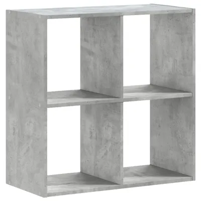Produktbild von Bücherregal Betongrau 68,5x32x68,5 cm Holzwerkstoff