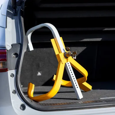 Produktbild von EVEBASE Radschloss 13–16 Zoll – Diebstahlsicherung für Auto oder Anhänger