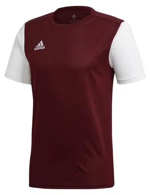 Image de Adidas Estro 19 Maillot manches courtes homme - Bordeaux / Blanc | Taille : S