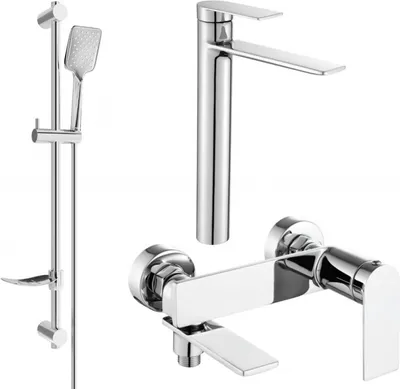 Produktbild von Mexen Zero DF62 Badewannenset, Chrom - 7113DF62-00