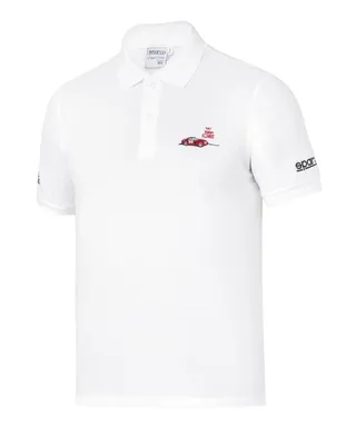 Zdjęcie produktu dla Super Oferta: Koszulka Polo Sparco Targa Florio #P2 – Rozmiar S – Kolor Biały