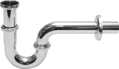 Produktbild von Chromierter Rohrwaschtisch-Siphon 5/4", Abgang 32 mm