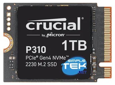 Immagine prodotto di Crucial P310 Ssd 1tb M.2 Nvme 4.0 Pcie Gen 4 2230 Disco Stato Solido 7100mb/s