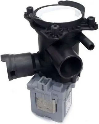 Produktbild von Laugenpumpe, Ablaufpumpe, Magnettechnikpumpe mit Pumpenstutzen und Filter passend wie Bosch Siemens 145338, 144511, 144971, 145755