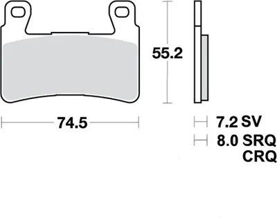 Zdjęcie produktu dla Klocki hamulcowe kpl. TRW MCB703