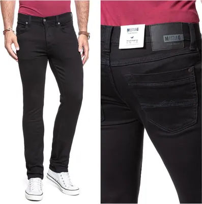 Immagine prodotto di MUSTANG, Jeanshosen da donna, Slim fit, Washington straight, W46 L30, Schwarz, Jeans, baggyjeans, buggy
