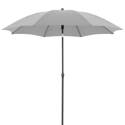 Produktbild von Doppler ACTIVE Green Edition 210 cm Sonnenschirm rund in 4 Farbvarianten Mittelmastschirm Balkonschi 827 Hellgrau