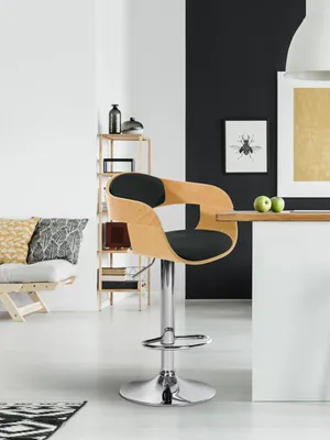 Produktbild von Barhocker Kingston C natura/schwarz