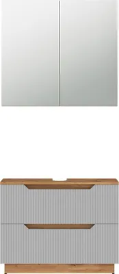 Produktbild von Badmöbel-Set Vicco Lotta Grau 2 Teile, Model 59504