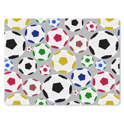 Produktbild von MuchoWow® Mauspad Mousepad Fußball - Cartoon - Sport 23x19 cm - Mousepads - Maus Mat - Pad - Mausunterlage - Schreibtischunterlage - Mauspad