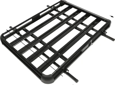 Zdjęcie produktu dla Kosz na bagażnik dachowy, nośność 150 kg, lekka aluminiowa konstrukcja, czarny, 140 x 100 cm