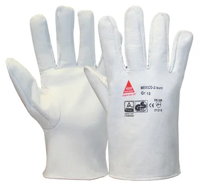 Produktbild von Hase Montagehandschuhe Mexico-Z-Kurz Größe 7, Ziegennappaleder 10 Stk