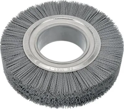 Produktbild von Rundbrste 250 mm Bohrung 100 mm Drahtstrke 0,9 mm Siliziumkarbid Krnung 180 ohne Achsscheiben 3600 min-
