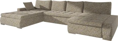 Produktbild von MIRJAN24 Ecksofa Caro, U-Form Couch mit Bettkasten und Schlaffunktion, Polsterecke, Couchgarnitur für Wohnzimmer (Farbe: Bella 10)
