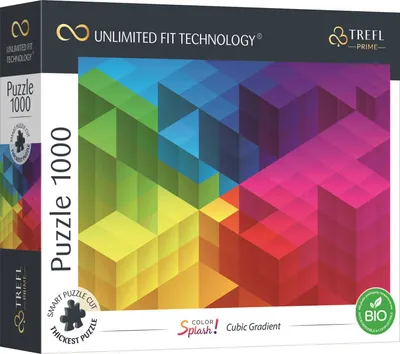 Zdjęcie produktu dla TREFL Puzzle UFT Color Splash: Kostka gradient kolorów 1000 elementów