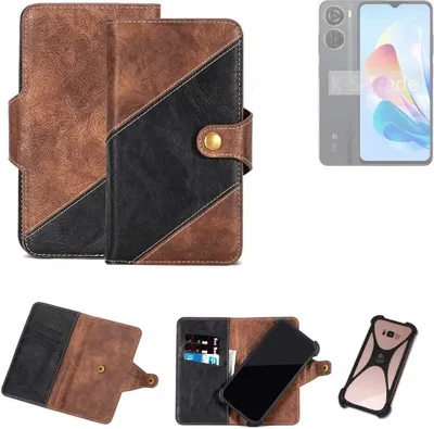 Produktbild von K-S-Trade Handyhülle Schutzhülle Bookstyle Case kompatibel mit ZTE Blade V40 Design Klapphülle Cover Hülle Schutztasche 1x