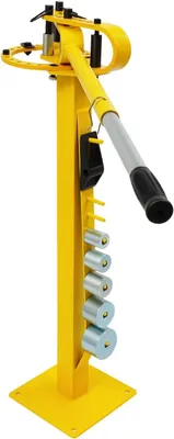 Produktbild von Manuelles Rohrbiegeset, Blechbiegemaschine Rohrbieger mit 7 Matrizen, Manuell 0-200° Rohrbiegemaschine Handrohrbieger, für Rohre aus Gusseisen