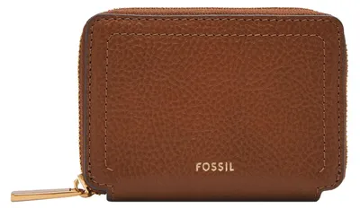 Produktbild von FOSSIL Kartenetui Logan Zip Around Card Case RFID Brown braun