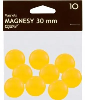 Produktbild von Grand Tafelmagnete 30mm Ø Gold 10 Stück