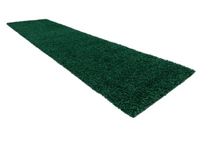 SOFFI chlpatý behúň 5 cm fľaša zelená - do kuchyne, predsiene, chodby, haly zelená 60x250 cm