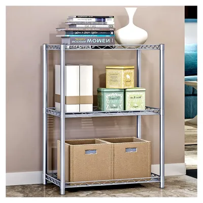 Produktbild von Mikrowellenregal, 3-stufig erweiterbares Regal aus Kohlenstoffstahl, 35 × 56 × 80 cm, Schrankregal für Gewürze, Standregal für Küche und Aufbewahrung