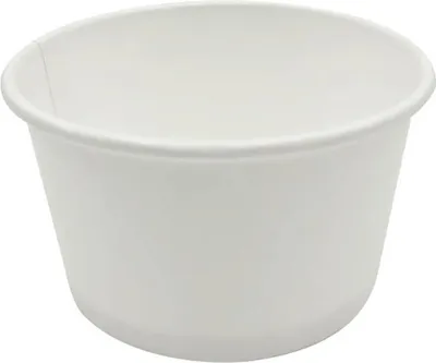 Produktbild von 50 Eisbecher 80/100 ml 4 oz PAP Ø 76 x 44 mm weiß Frozen-Yogurt-Becher