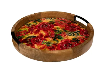 Produktbild von TS Collection - Tablett Rose rouge - 35x4