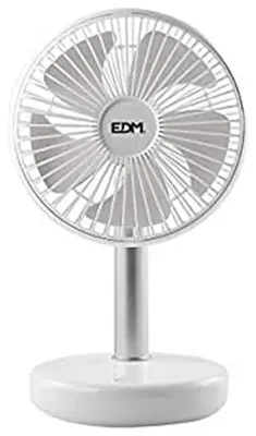 Produktbild von Edm Wiederaufladbarer Tragbarer Ventilator 901902312 Weiß One Size / EU Plug 220V Weiß One Size