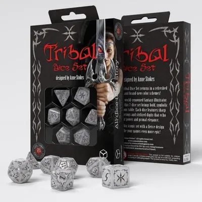 Produktbild von Tribal Dice Set: Pearl & Brown
