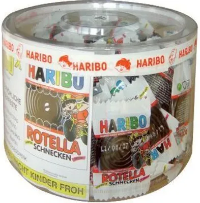 Zdjęcie produktu dla Haribo 825030 Lakritzprodukte Schnecken Minis - 100 Minibeutel