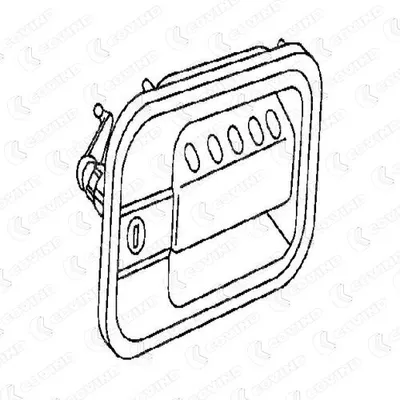 Image de COVIND 060/155 Poignée de porte gauche pour IVECO EUROCARGO I-III