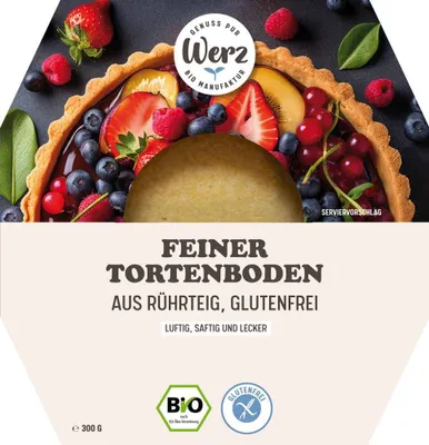 Produktbild von Werz Feiner Tortenboden aus Rührteig glutenfrei -- 300g